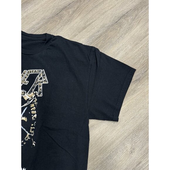 Vintage Y2K Slayer Divine Intourvention Band Tee Skull Bones Concert Tour Promo - Picture 10 of 16